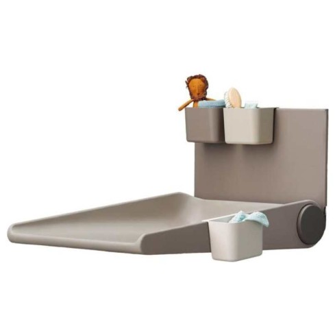 Stenska previjalna miza WALLY Cappuccino