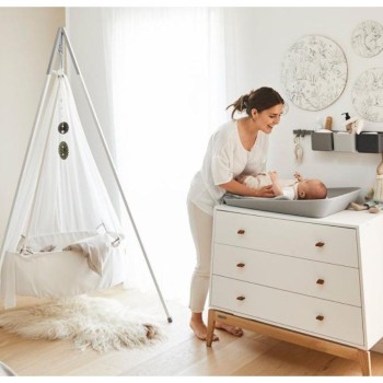 Previjalna podloga MATTY Pearl Grey