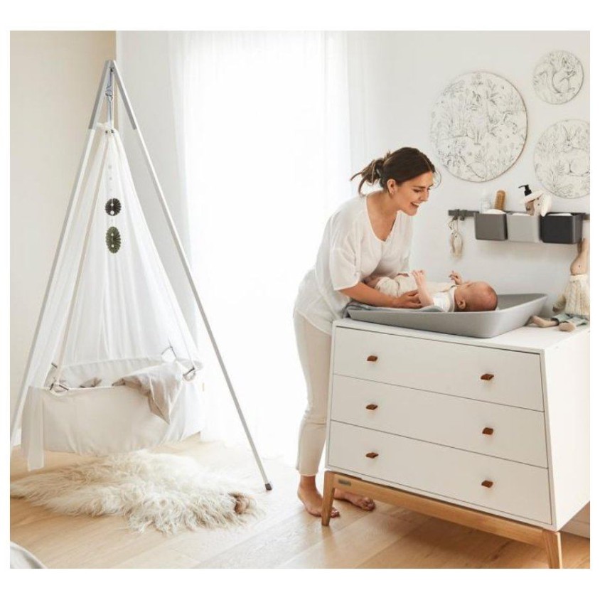 Previjalna podloga MATTY Pearl Grey