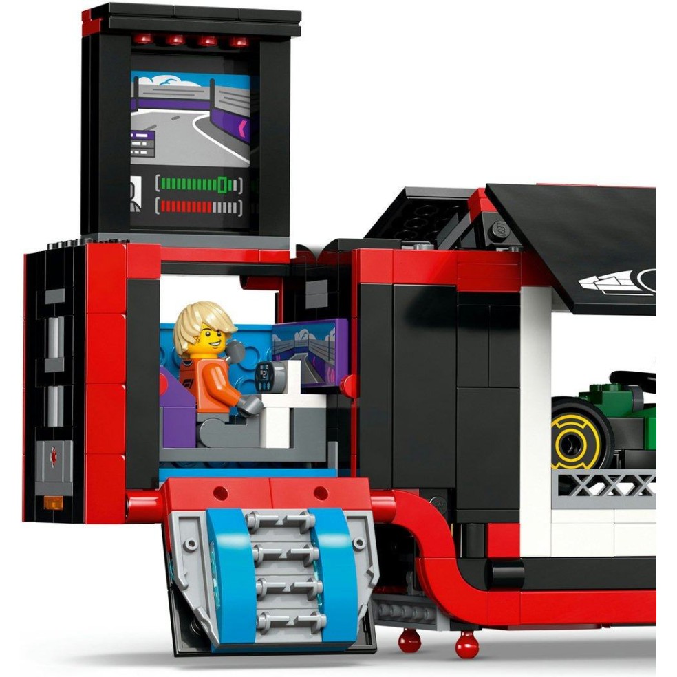 Lego® City 60445 Tovornjak F1® z dirkalnikoma F1® RB20 in AMR24 Lego® City 60445 Tovornjak F1® z dirkalnikoma F1® RB20 in AMR24