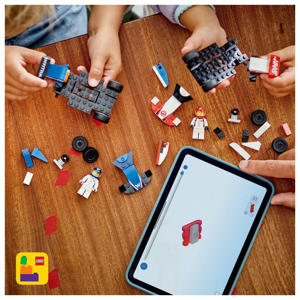 Lego® City 60464 Dirkalnika Williams Racing F1® in Haas F1®