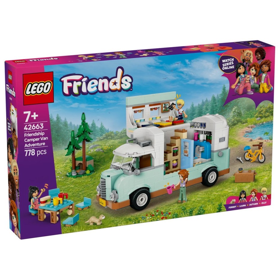 Lego® Friends 42663 Pustolovščina z avtodomom prijateljstva