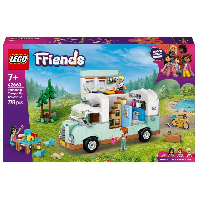 Lego® Friends 42663 Pustolovščina z avtodomom prijateljstva