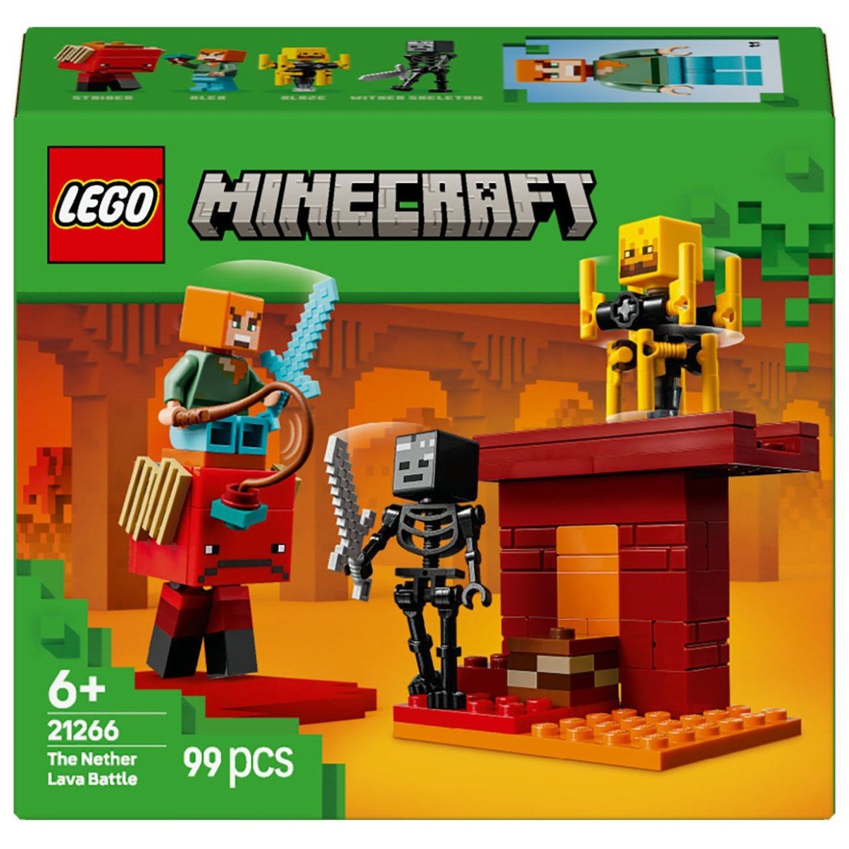 Lego® Minecraft® 21266 Bitka z lavo v Netherju Lego® Minecraft® 21266 Bitka z lavo v Netherju