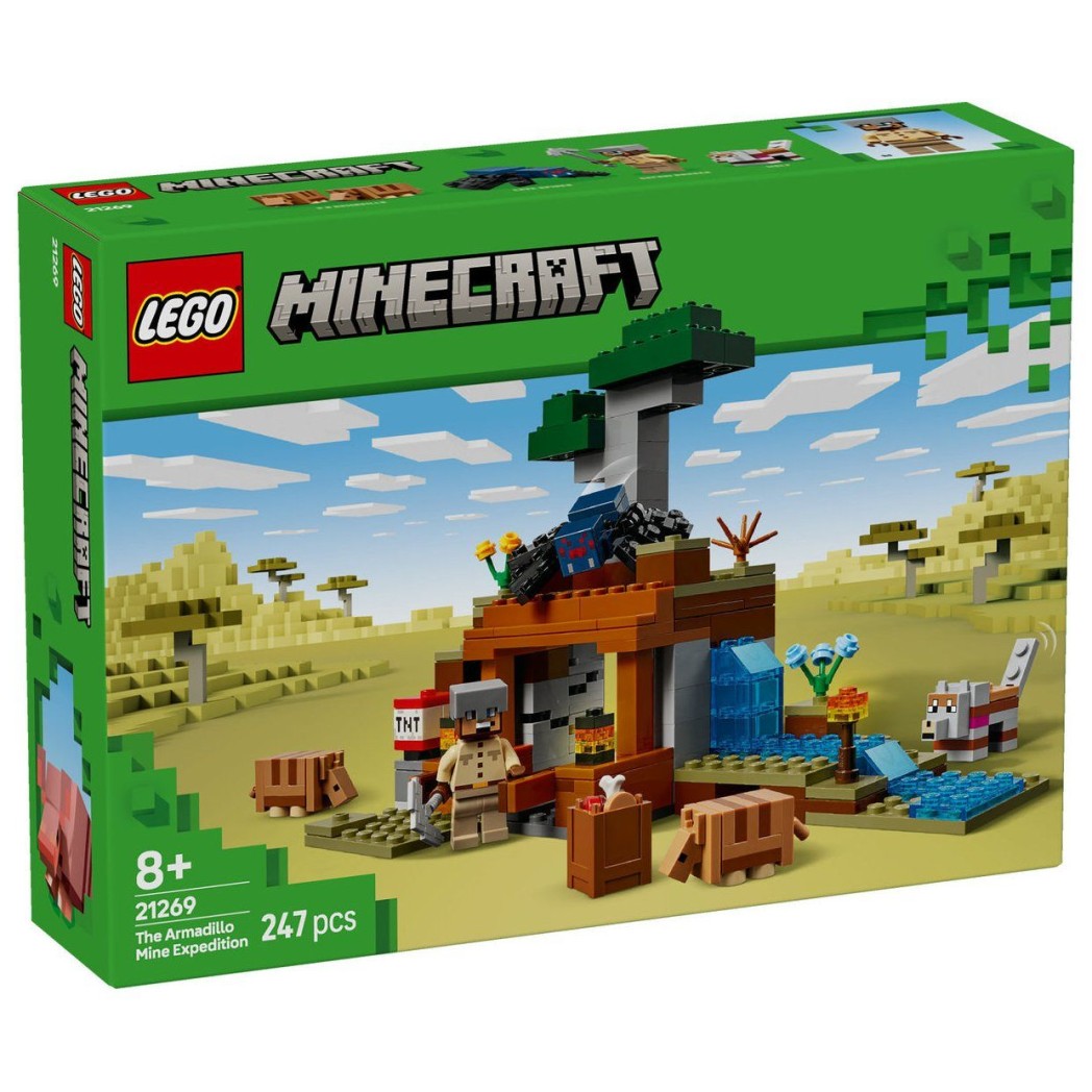 Lego® Minecraft® 21269 Odprava v pasavčev rudnik