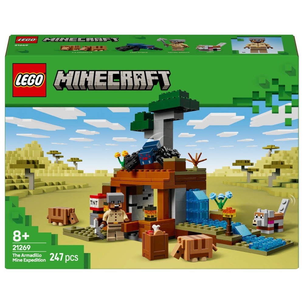 Lego® Minecraft® 21269 Odprava v pasavčev rudnik