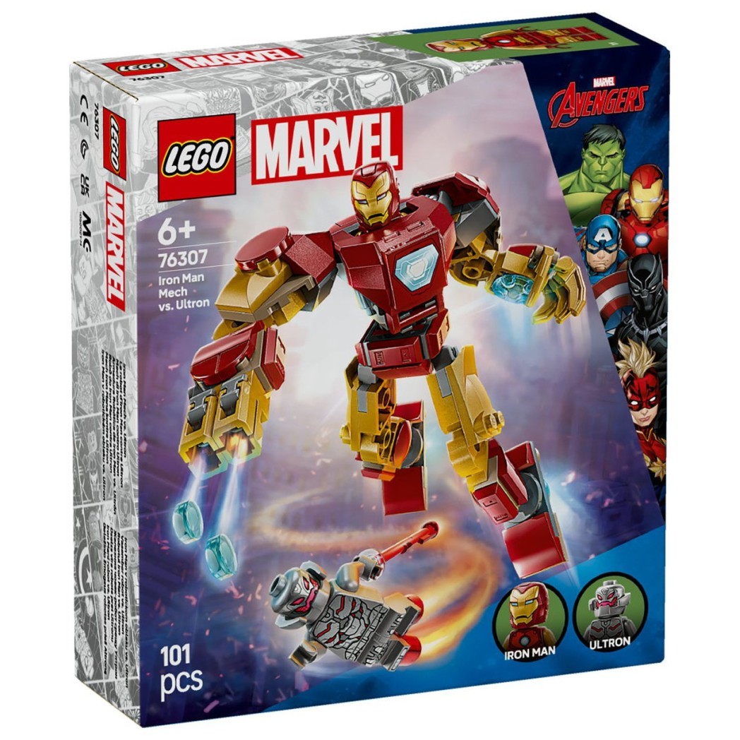 Lego® Super Heroes 76307 Robotski oklep Iron Man proti Ultronu