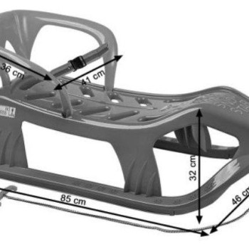 Bob za sneg Snow star s sedežem