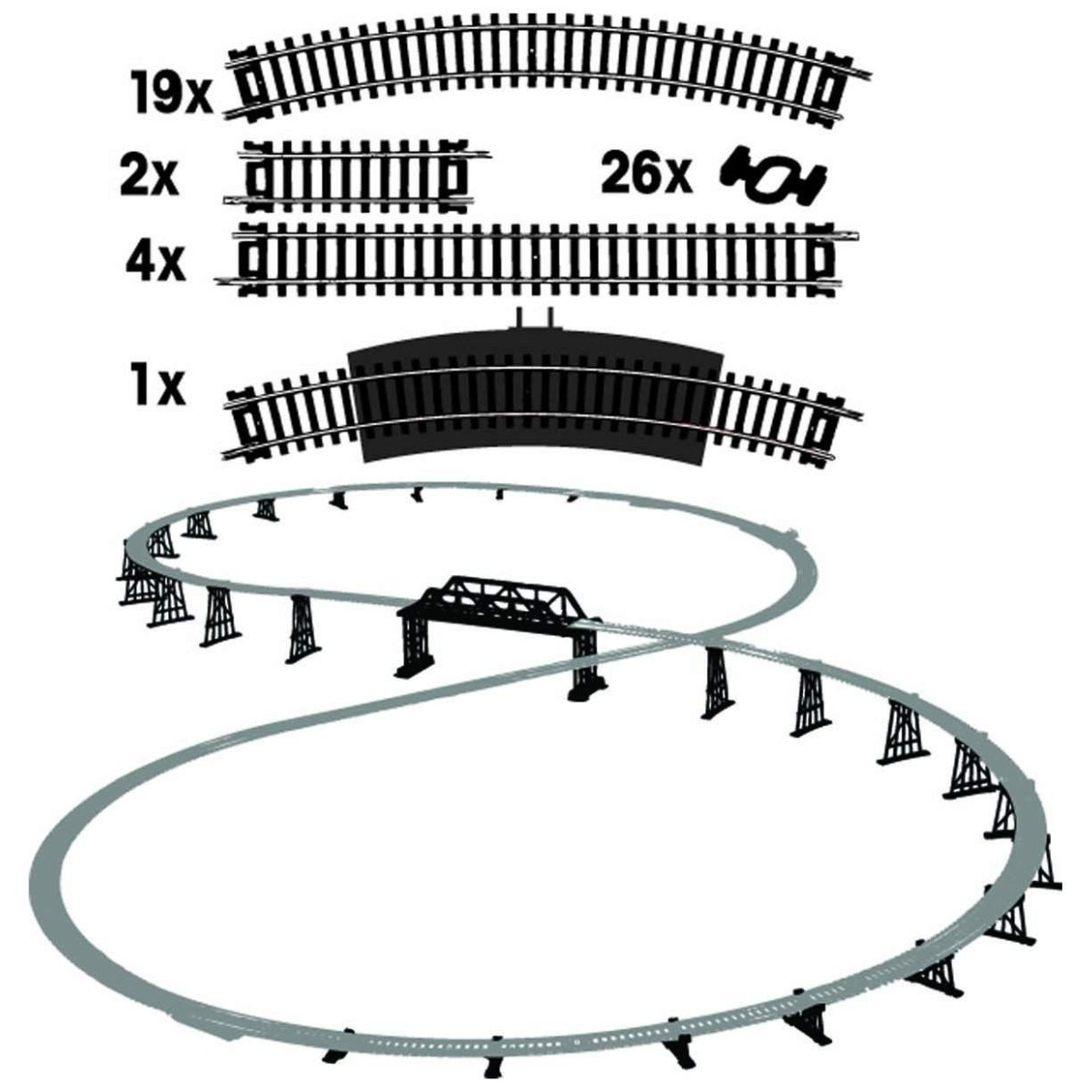 TRAČNICE V GARNITURI HO TIROV ŠT.4 - F104