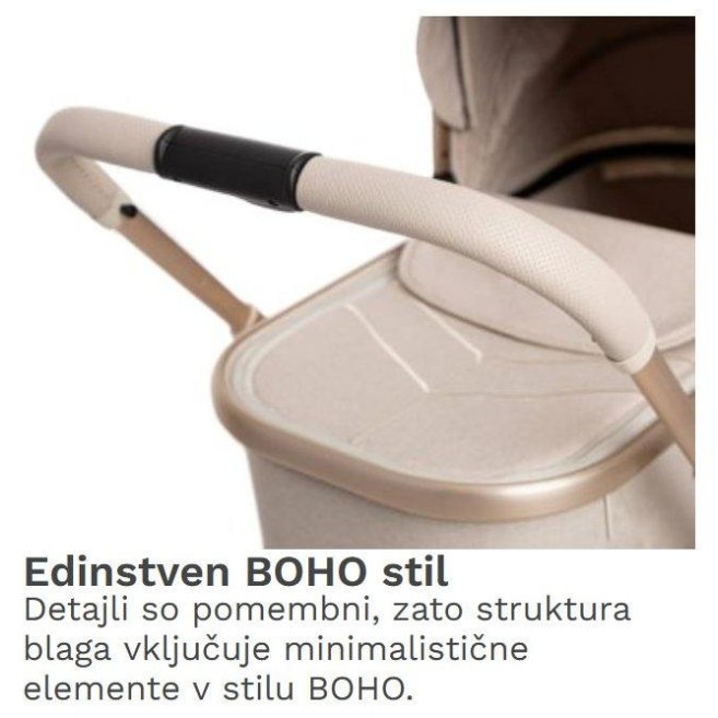 Otroški voziček 2v1 QUICK BOHO Beige