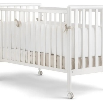 Otroška posteljica Pali FLIPPY 3v1 White z vzmetnico
