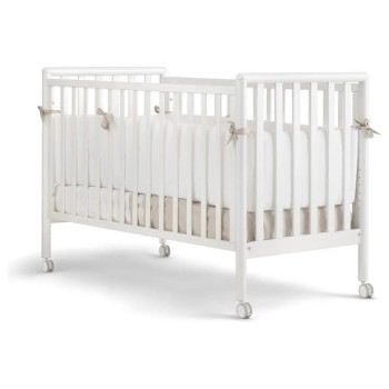 Otroška posteljica Pali FLIPPY 3v1 White z vzmetnico