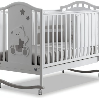 Pali ORSONE Grey lesena otroška postelja z vzmetnico