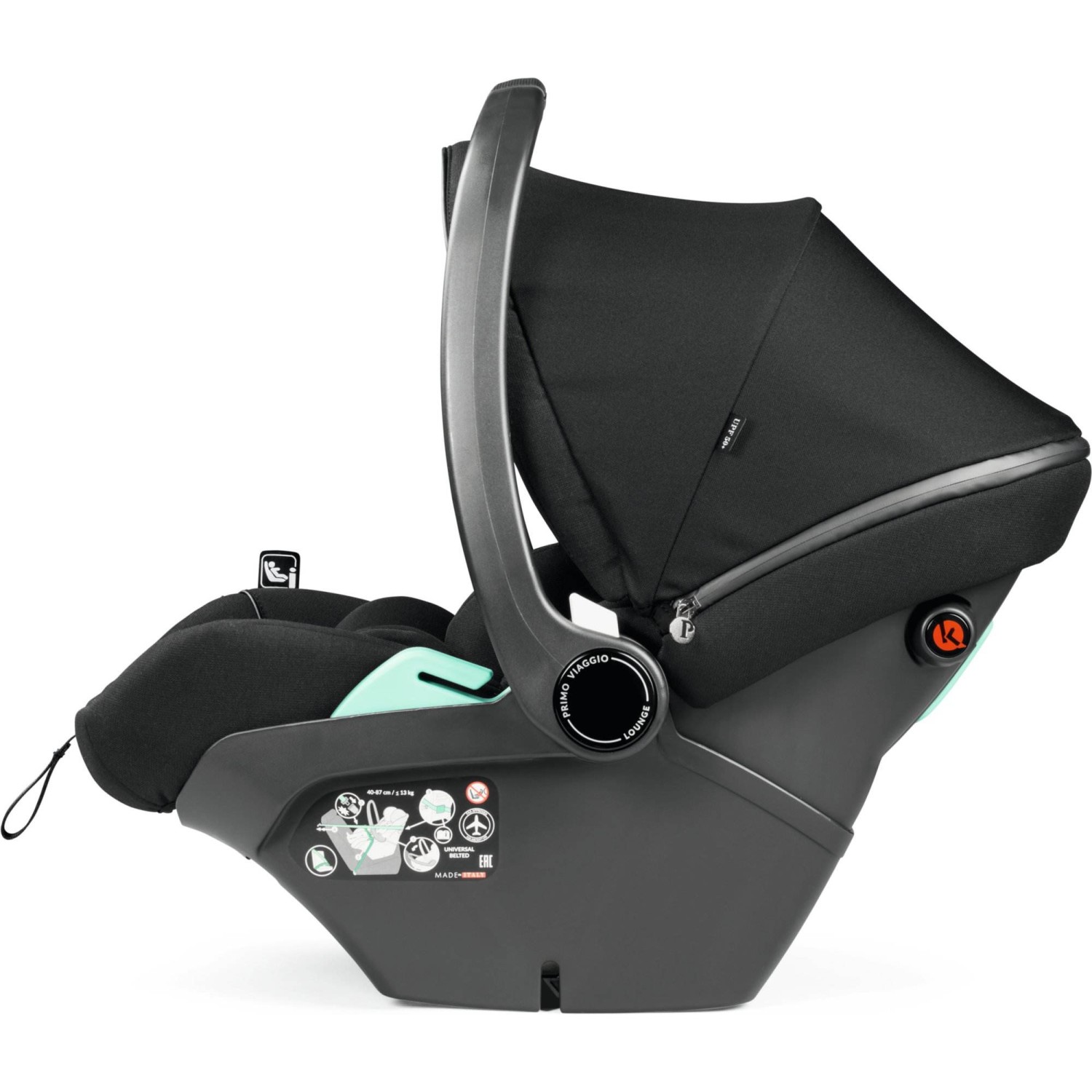 Primo Viaggio Lounge True Black - autosjedalica i-Size 40-87 cm