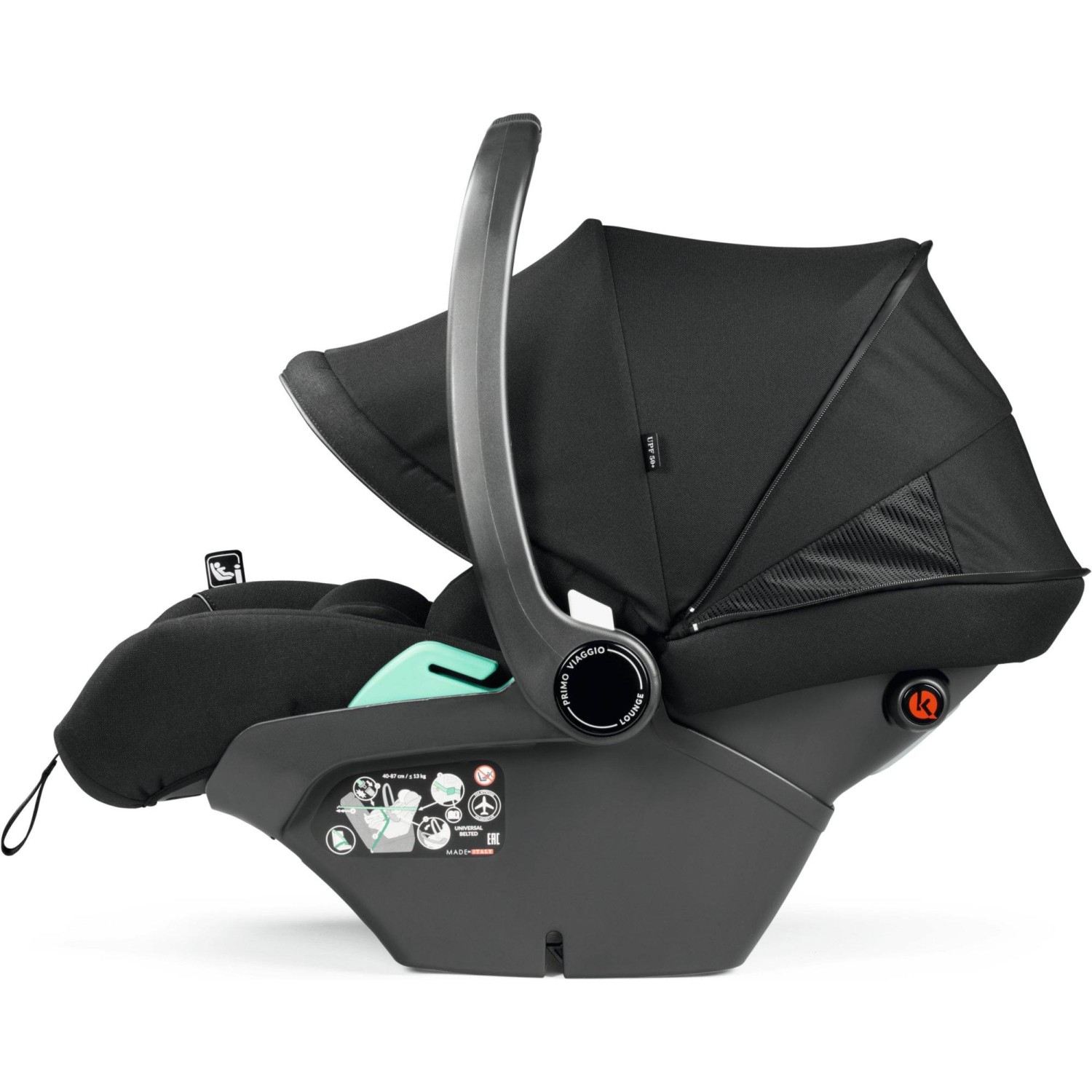 Primo Viaggio Lounge True Black - autosjedalica i-Size 40-87 cm