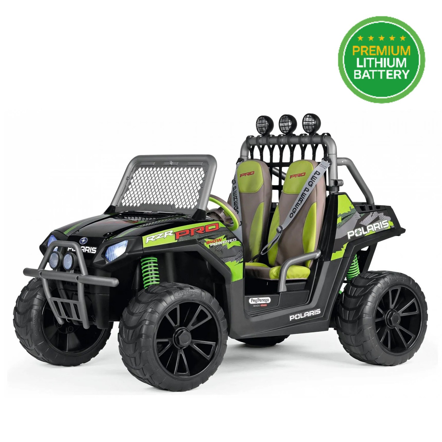 24V Polaris RZR PRO Green Shadow - auto na akumulator 24V Polaris RZR PRO Green Shadow - auto na akumulator