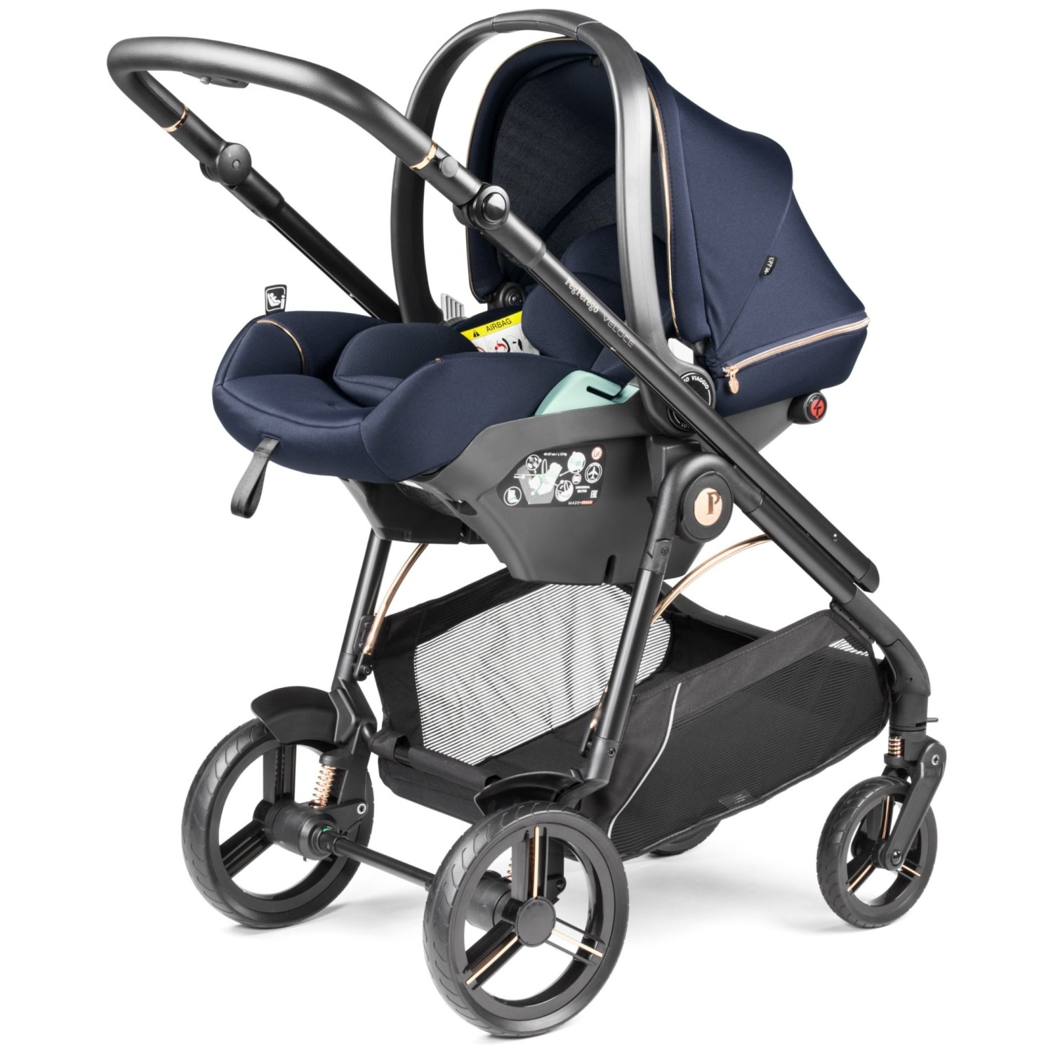 Veloce kolica 3u1 Lounge Blue Shine - trio dječja kolica