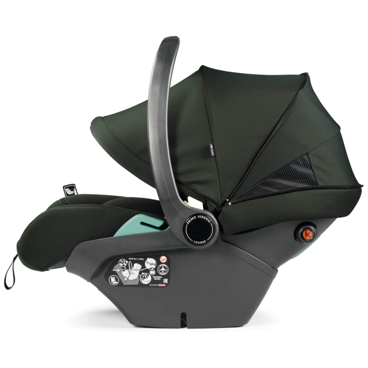 Otroški voziček 3v1 Veloce modular Lounge Green