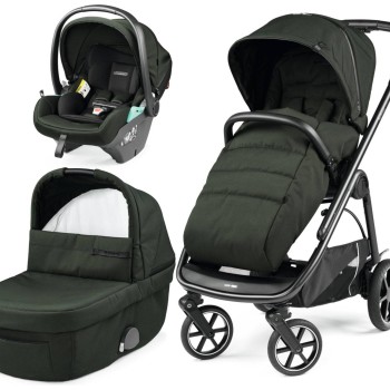 Otroški voziček 3v1 Veloce modular Lounge Green