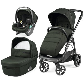 Otroški voziček 3v1 Veloce modular Lounge Green