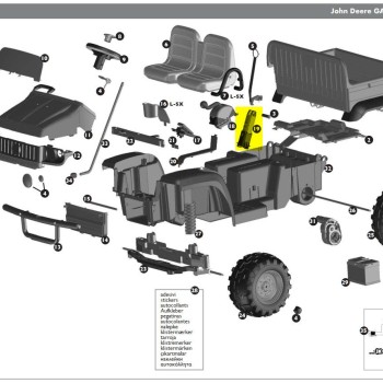 Nadomestni dvižni steber za JD Gator HPX