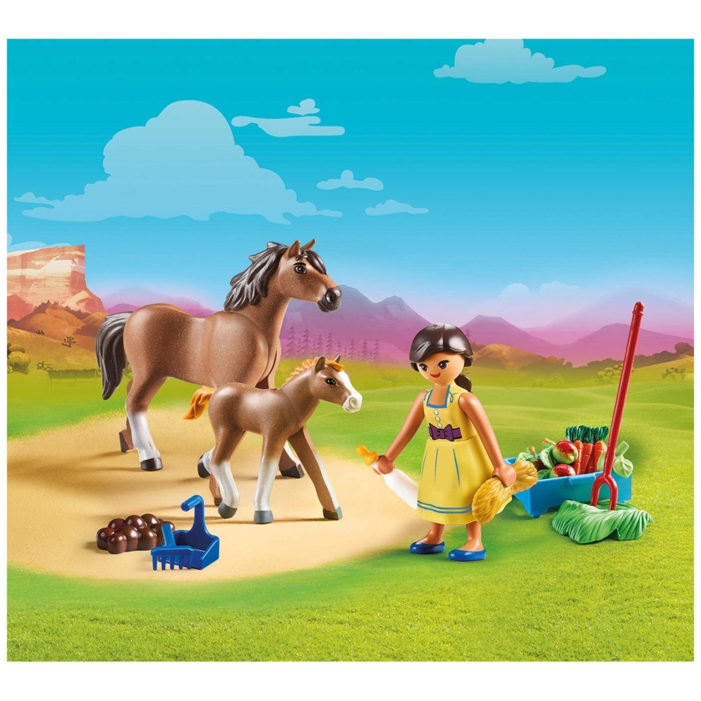 Pru s konjem in žrebetom 70122  - Spirit