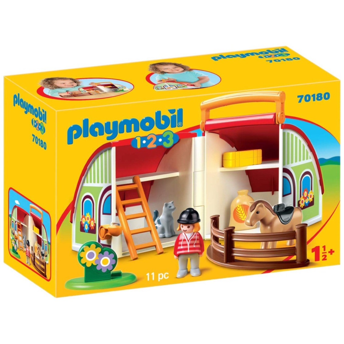 Prenosna kmetija 70180 - Playmobil 1.2.3. Prenosna kmetija 70180 - Playmobil 1.2.3.