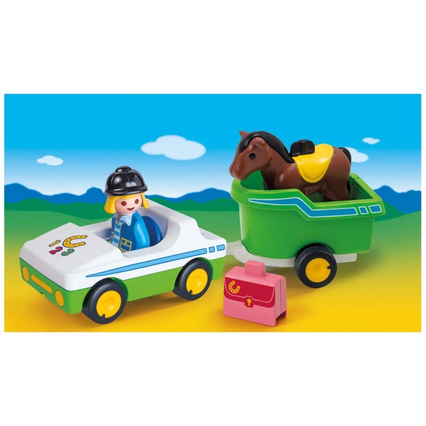 Auto s konjskom prikolicom 70181 - Playmobil 1.2.3.