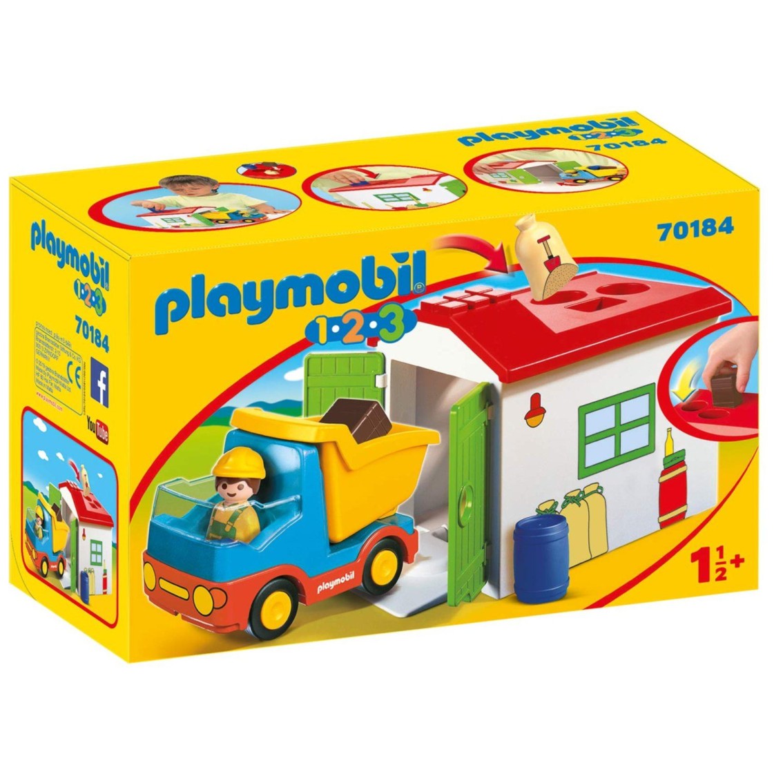 SMETARSKI TOVORNJAK S SMETMI 70184 - Playmobil 1.2.3 SMETARSKI TOVORNJAK S SMETMI 70184 - Playmobil 1.2.3
