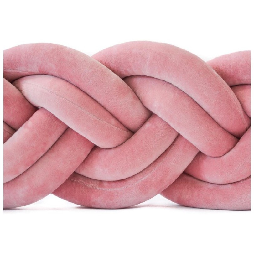 Enojna obroba za otroško posteljo PLIŠ ROZA 400 cm