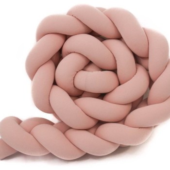 Enojna obroba za otroško posteljo PUDER ROZA 60 cm