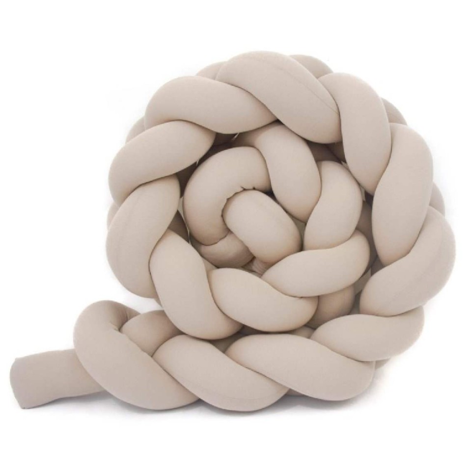 Enojna obroba za otroško posteljo svetlo BEŽ 60 cm Enojna obroba za otroško posteljo svetlo BEŽ 60 cm