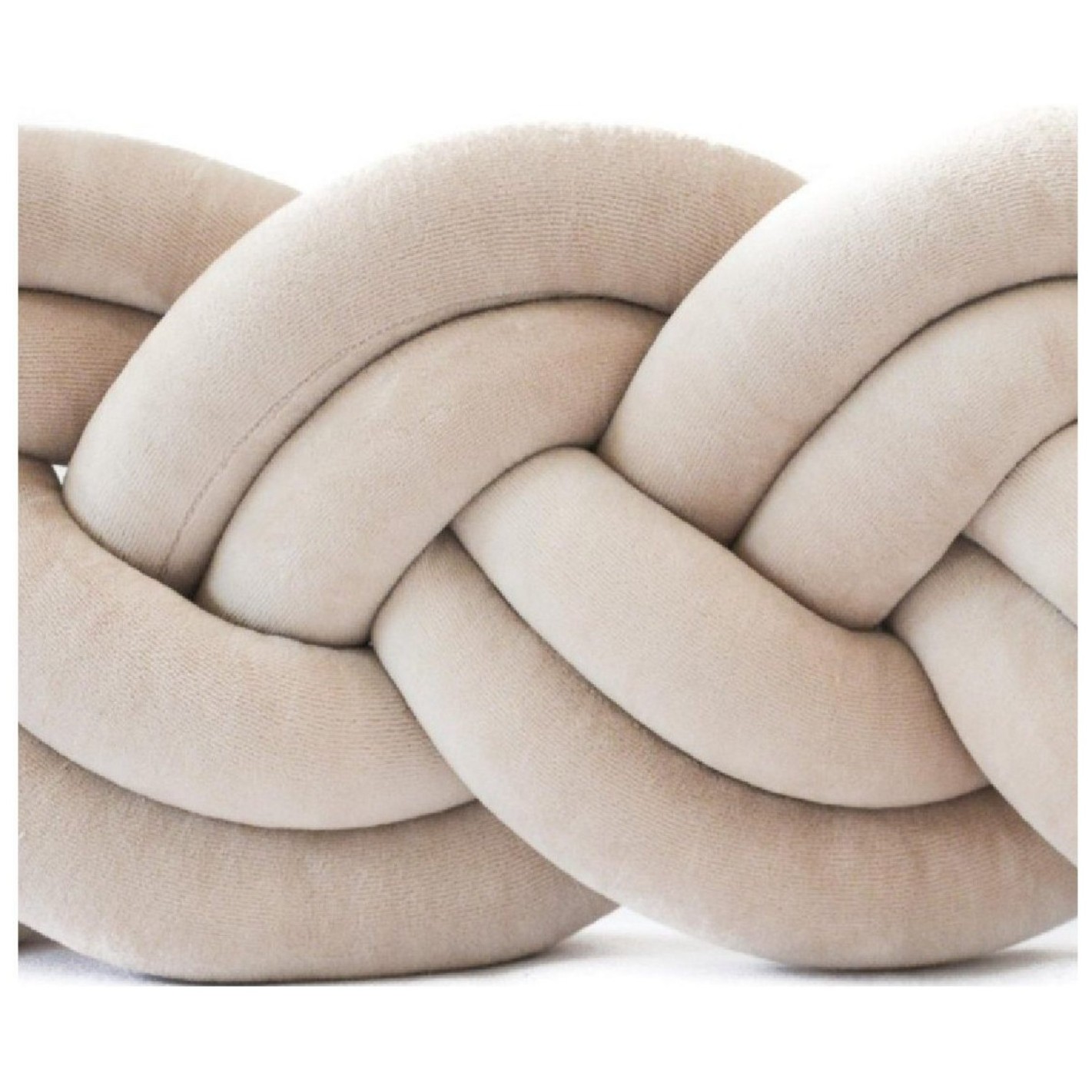 Dvostruka bordura za dječji krevet Pliš BEIGE 360cm Dvostruka bordura za dječji krevet Pliš BEIGE 360cm