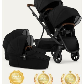 Kolica za blizance NUVO Black