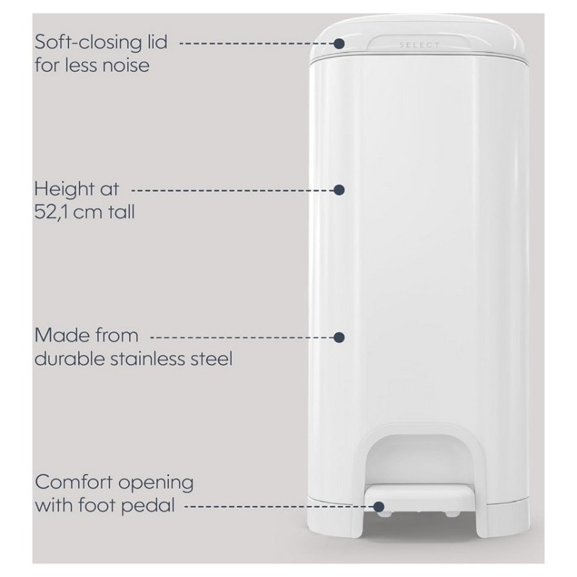 Koš za plenice DIAPER GENIE SELECT grey