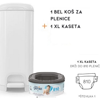 Koš za plenice DIAPER GENIE SELECT white