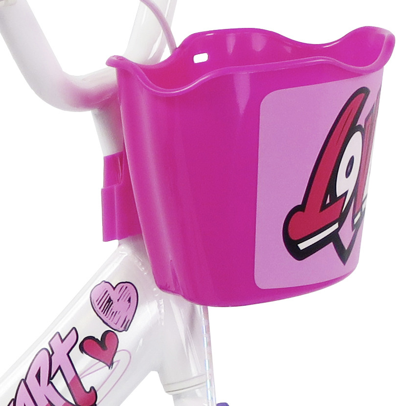 Otroško kolo 12 col HEART White