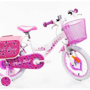Bicikl za djevojčice 16'' LOVE White