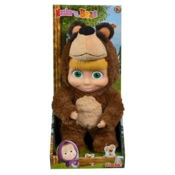 Maša in Medved , Maša oblečena v kostum medveda 23cm Maša in Medved , Maša oblečena v kostum medveda 23cm