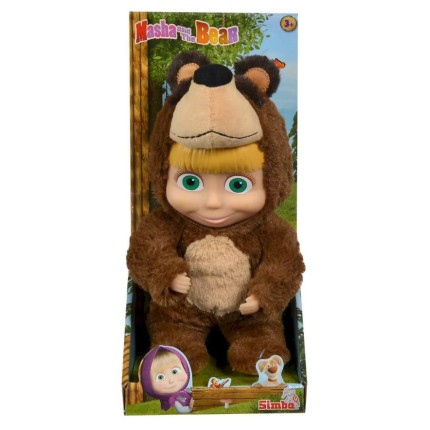 Maša in Medved , Maša oblečena v kostum medveda 23cm