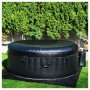 Napihljiv jacuzzi 180 cm - napihljivi masažni bazen, črno-bel