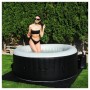 Napihljiv jacuzzi 180 cm - napihljivi masažni bazen, črno-bel