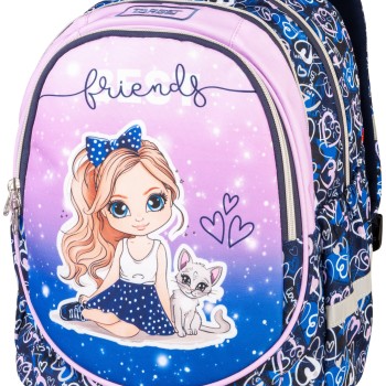 Ruksak za školu SUPERLIGHT PETIT SOFT Friends 28595, samo 590g