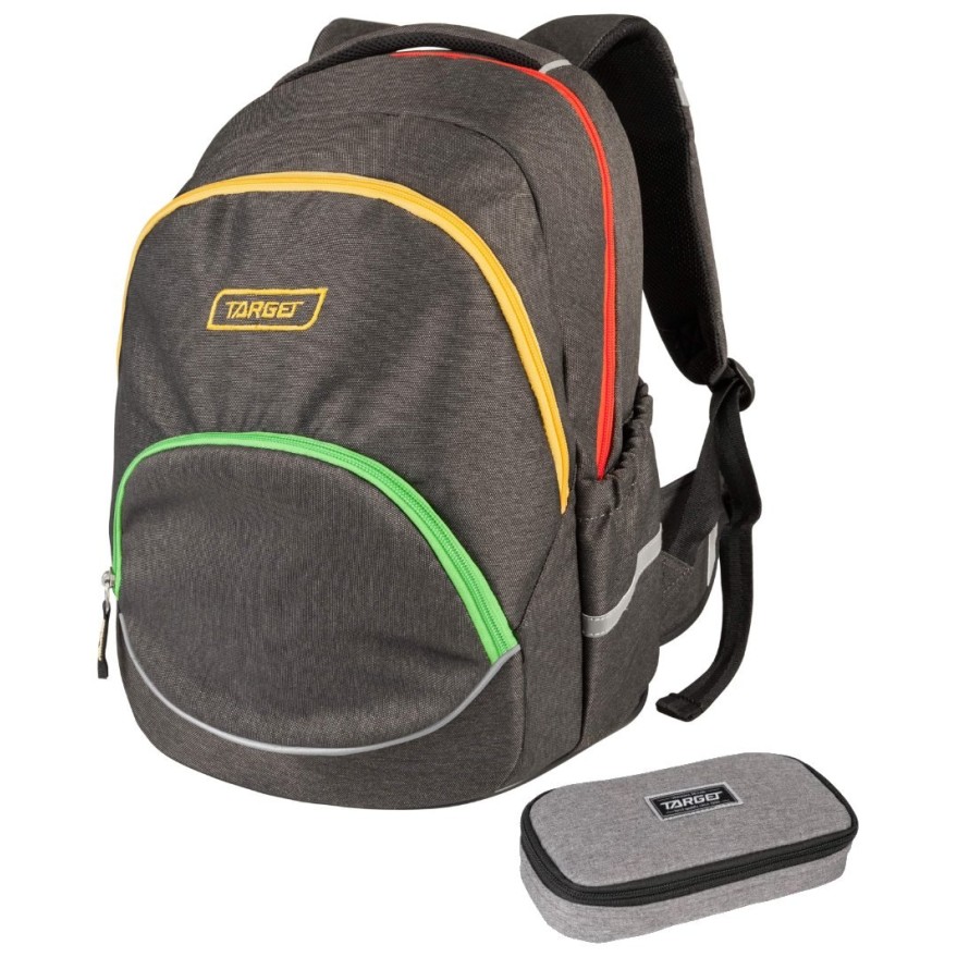 FLOW PACK GreenYell 26288 - anatomski šolski nahrbtnik, šolska torba FLOW PACK GreenYell 26288 - anatomski šolski nahrbtnik, šolska torba