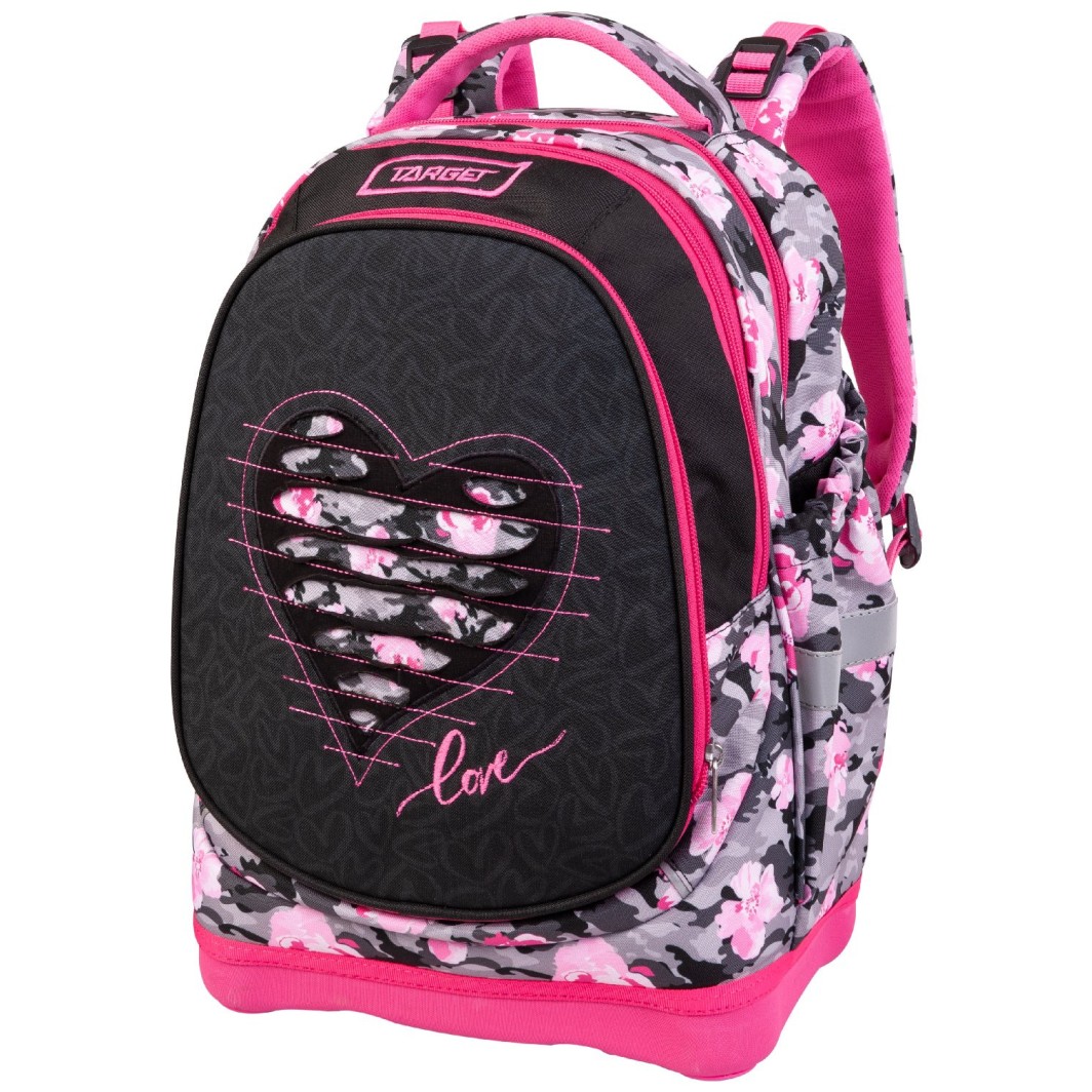 SUPERLIGHT Petit 2 face Ripped heart 27147 - šolska torba