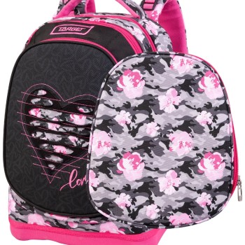 SUPERLIGHT Petit 2 face Ripped heart 27147 - školska torba, školski ruksak