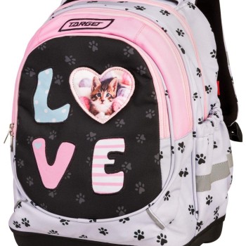 Šolski nahrbtnik 1 triado Superlight Petit I love pets 28051