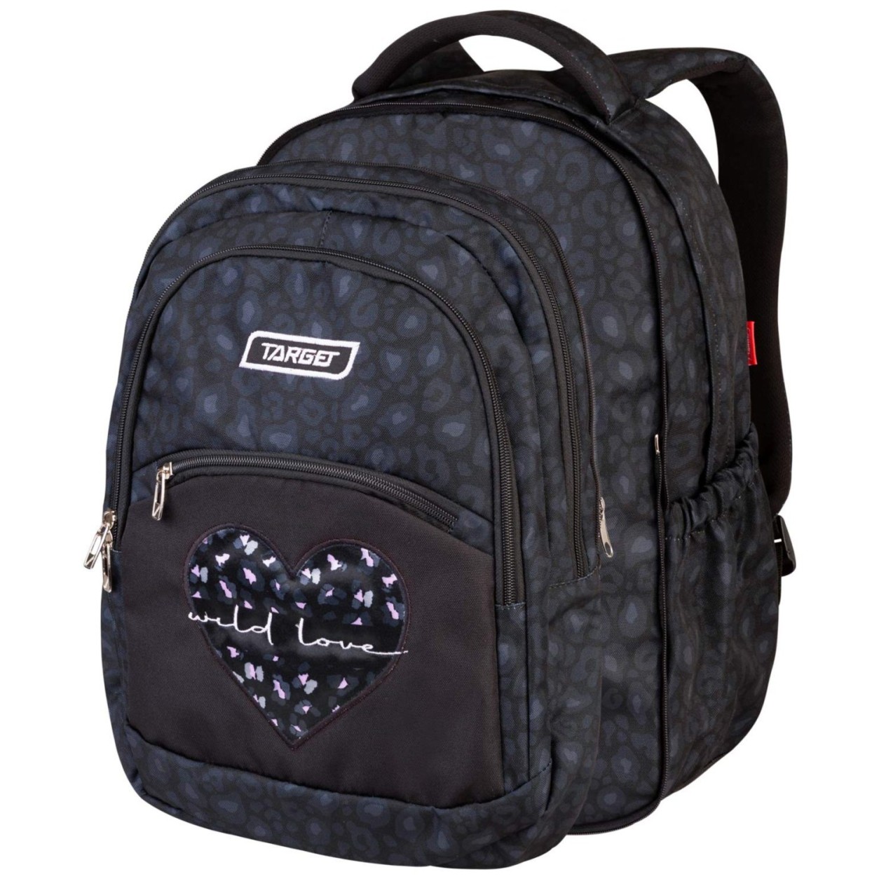 Šolska torba za 2 triado 2v1 CURVED Wild love 28059