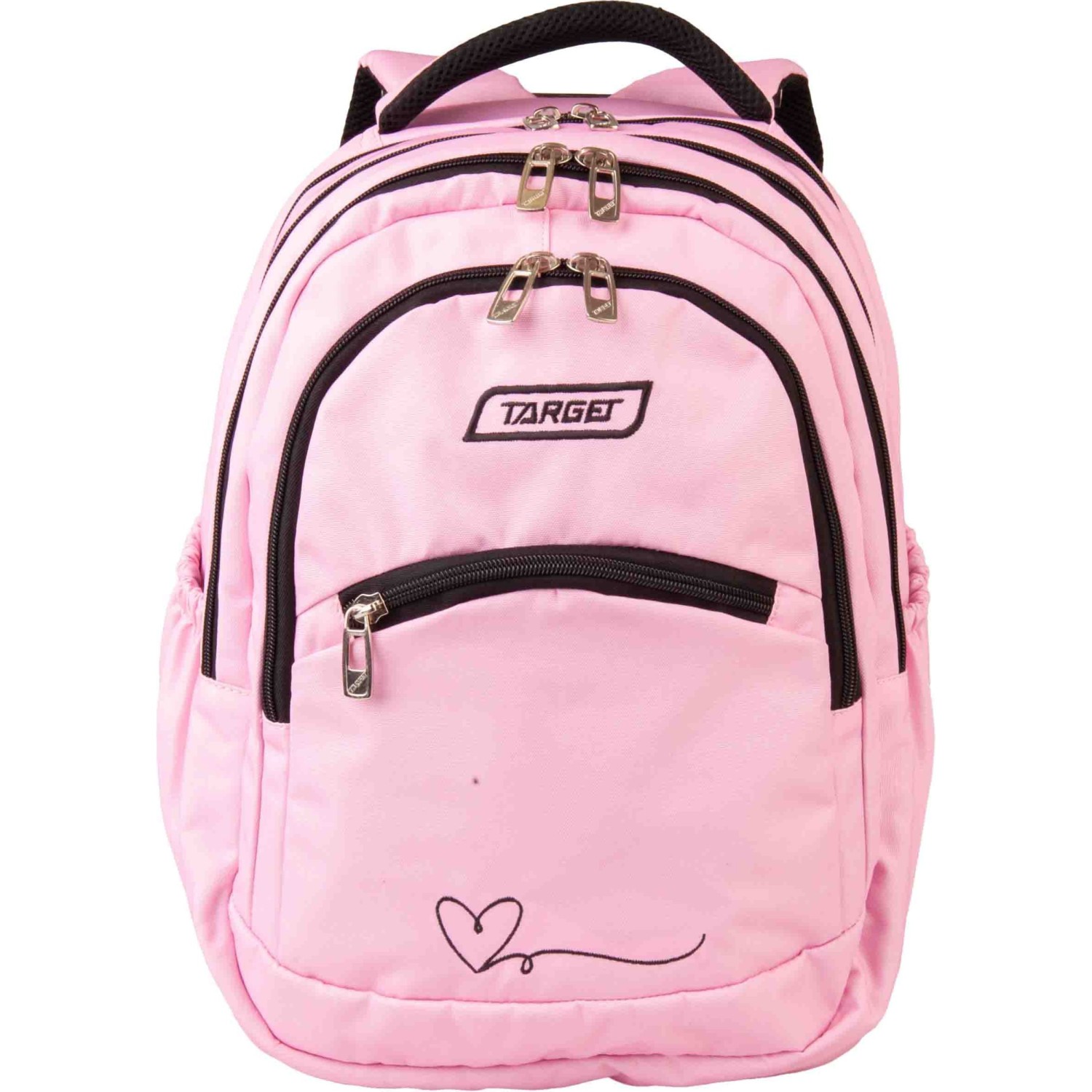 Šolski nahrbtnik za 2 triado 2v1 CURVED Pink Heart 29804