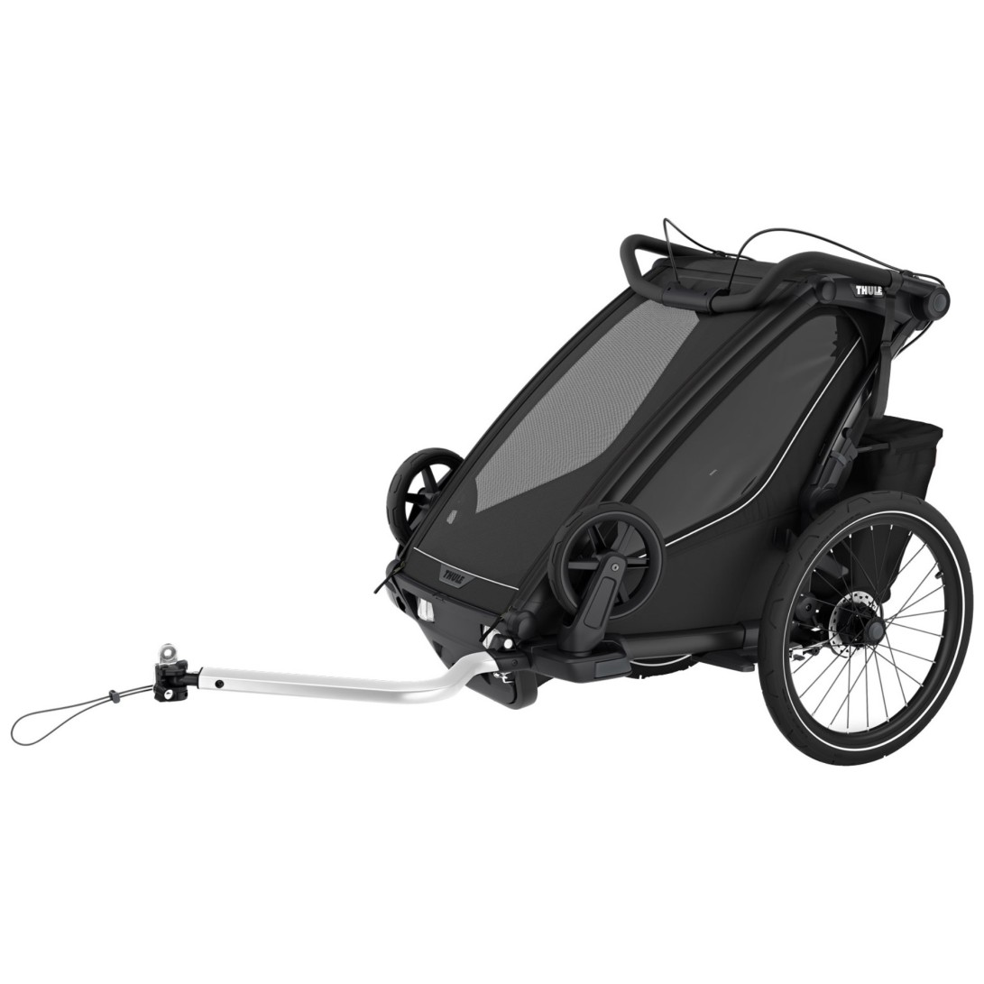 Chariot Sport2 Single Black - multifunkcijska prikolica za otroka 4v1